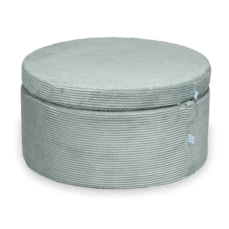 Pouf de jeu modulable 4 pièces en Corduroy Tobias – Menthe