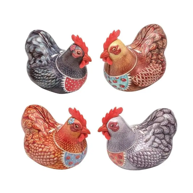 Poule en métal à garnir - Pâques, 4 motifs