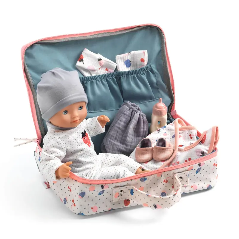 Poupée Baby Vanille 32 cm - Valise avec accessoires Pomea