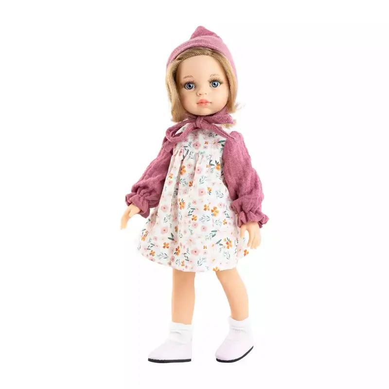 Poupée Carla robe à fleurs 32cm
