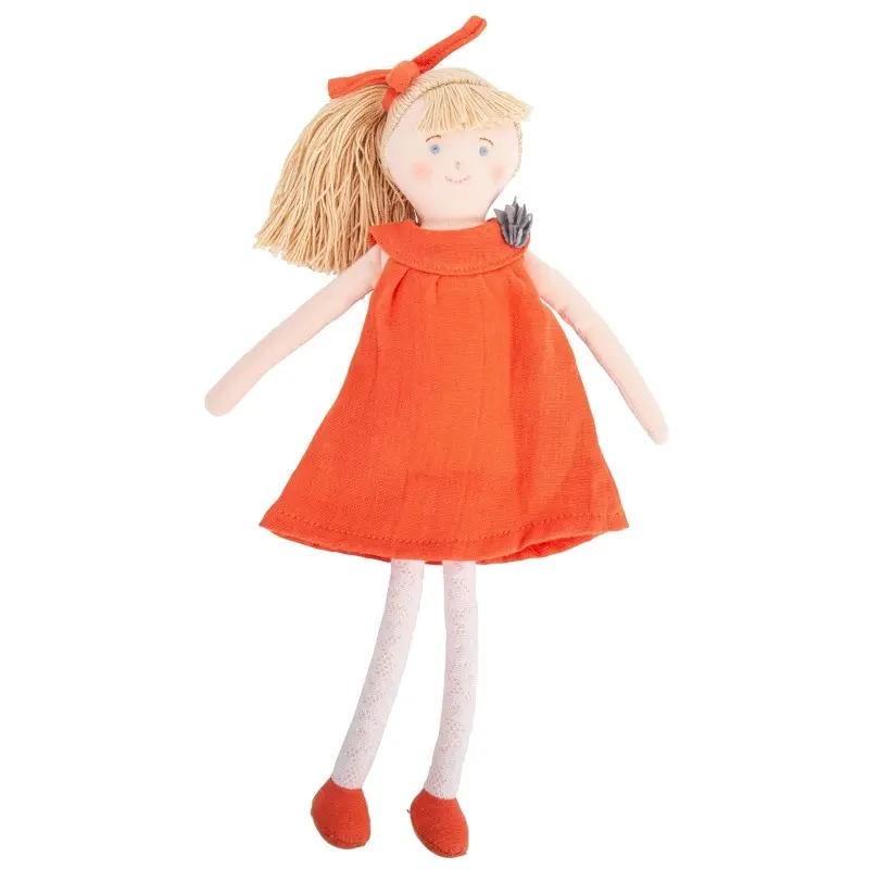 Poupée en tissu - Corail