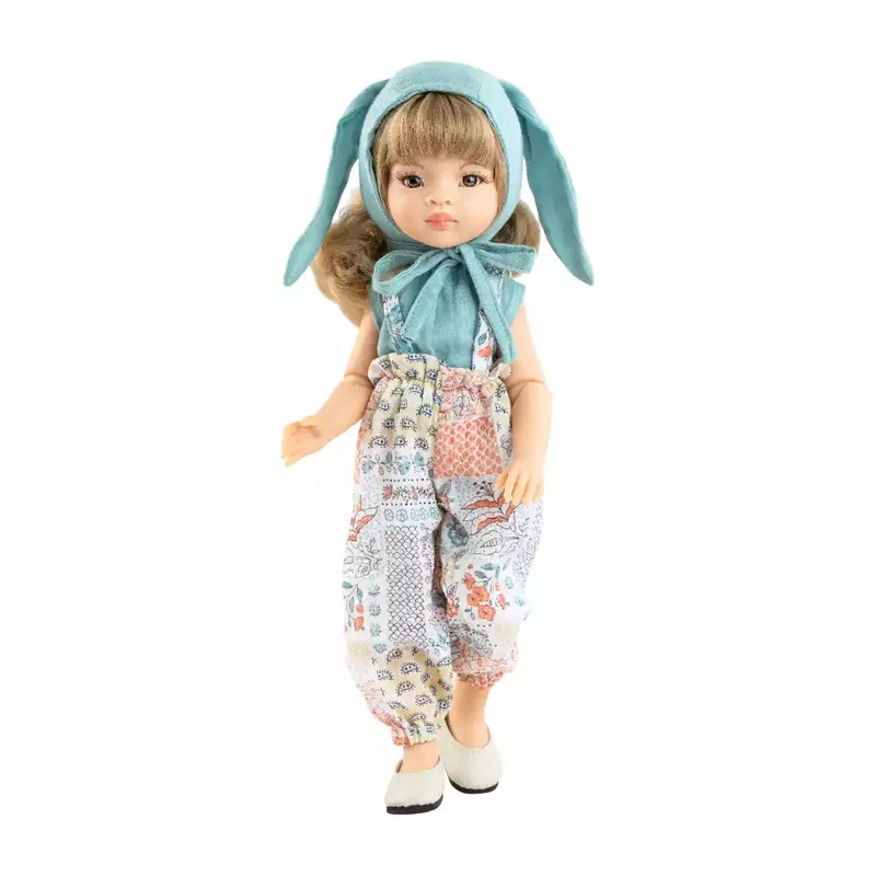 Poupée Manica chapeau à oreilles 32cm