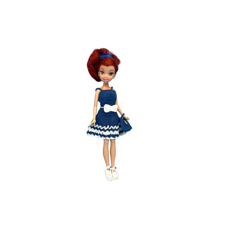 Poupée mannequin - Robe bleue