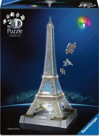Puzzle 3D Tour Eiffel illuminée - 243 pièces