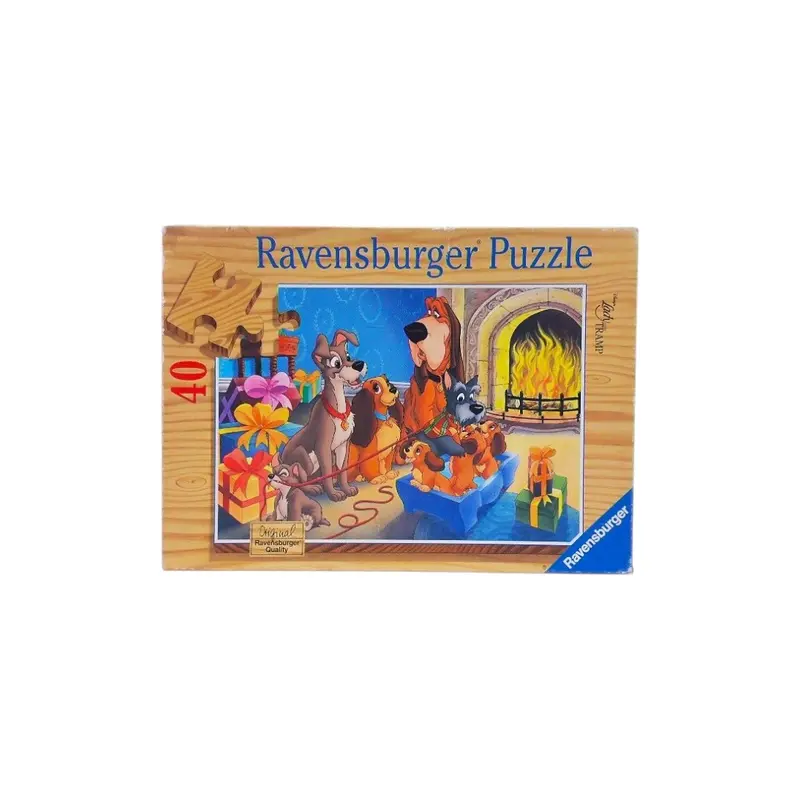 Puzzle - A la maison, Belle et Clochard - 40 pièces