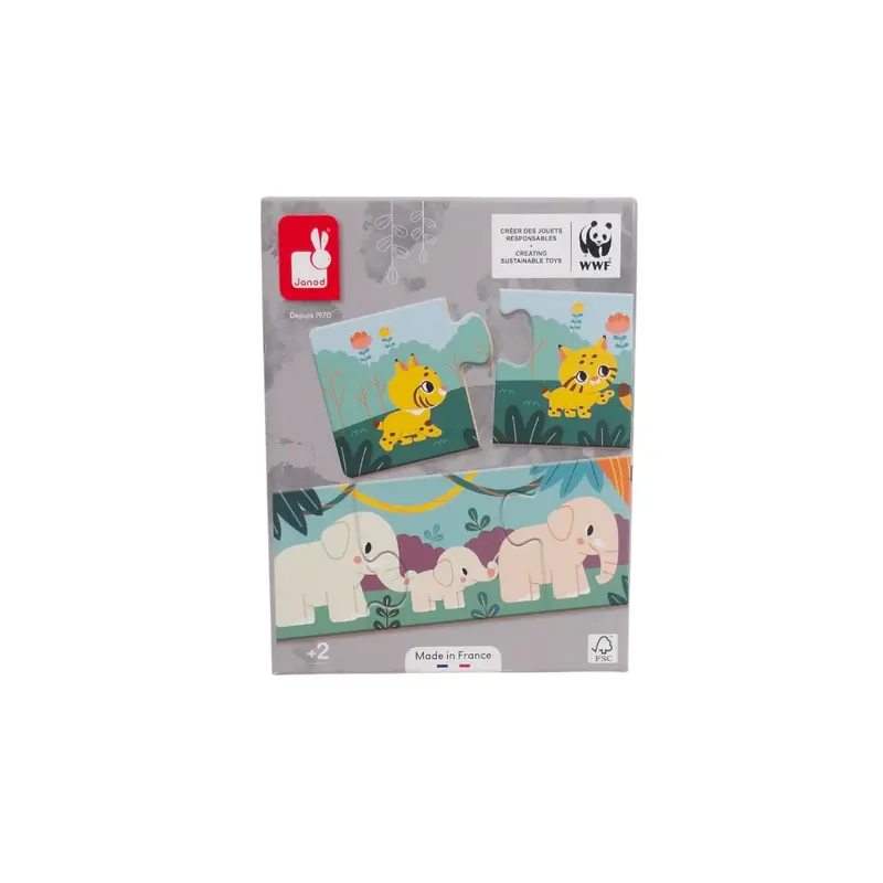 Puzzle - Animaux - 10 x 3 pièces- Édition 2020