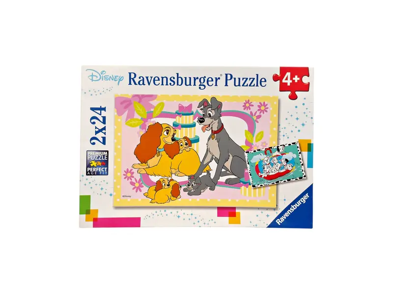 Puzzle - Belle et le Clochard - 2x24 pièces
