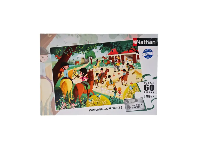 Puzzle - Bienvenue au centre équestre - 60 pièces