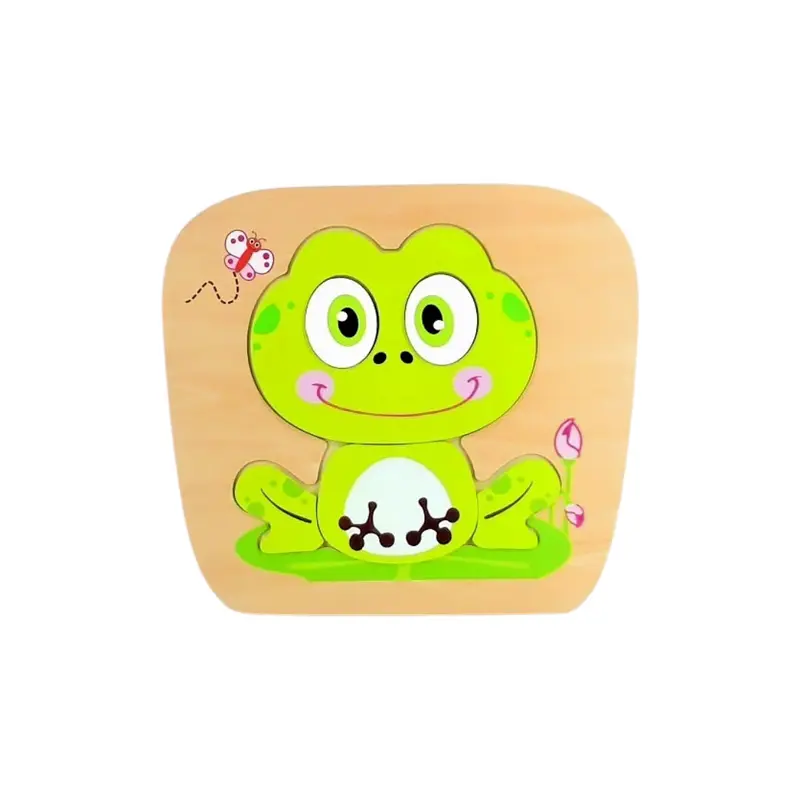 Puzzle bois - Grenouille - x5 pièces