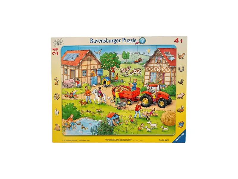 Puzzle cadre - Animaux de la ferme - 24 pièces