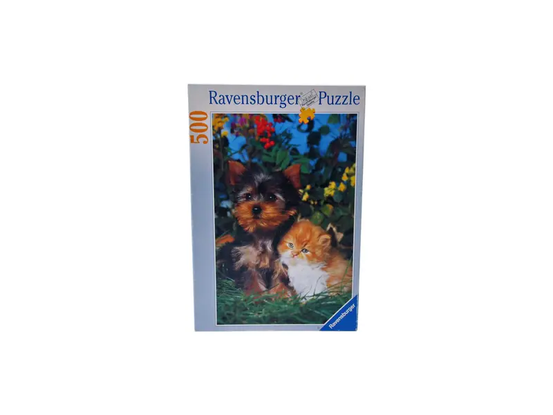 Puzzle - Chat et chien - 500 pièces