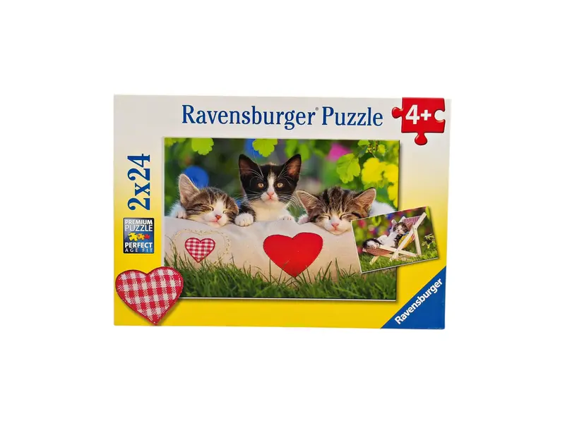 Puzzle - Chatons  - 2x24 pièces