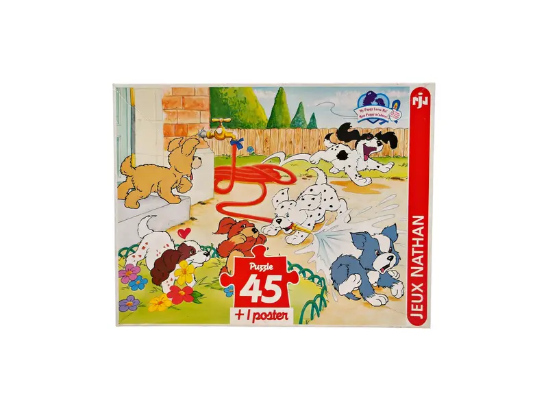 Puzzle Chien 45 pièces - Jeu d'eau- Édition 1993