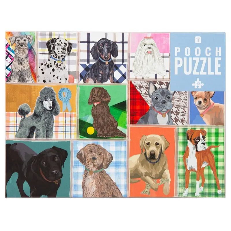 Puzzle Chiens Races canines + Affiche - 1000 pièces