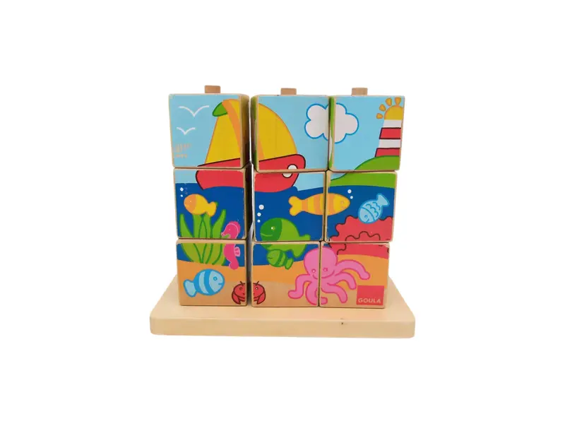 Puzzle cube en bois