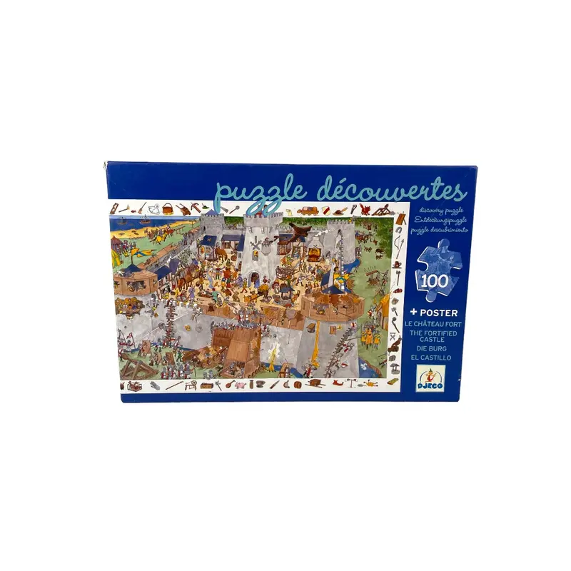 Puzzle découvertes - Le château fort - 100 pièces