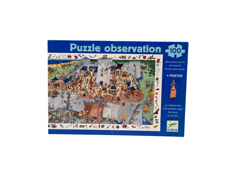 Puzzle découvertes - Le château fort - 100 pièces