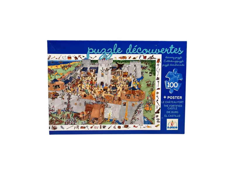Puzzle découvertes - Le château fort - 100 pièces