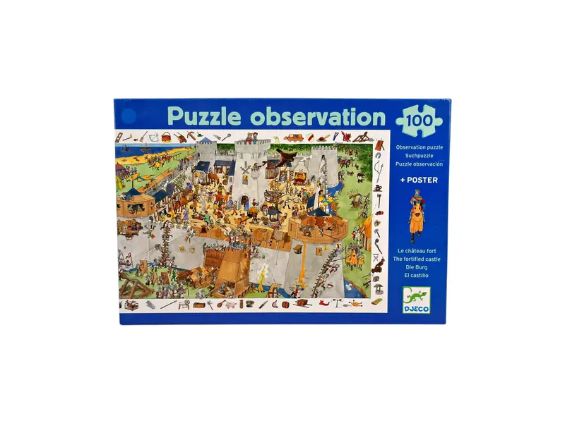 Puzzle découvertes - Le château fort - 100 pièces