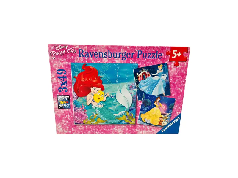 Puzzle Disney - Princesses - 3x49 pièces- Édition 2016