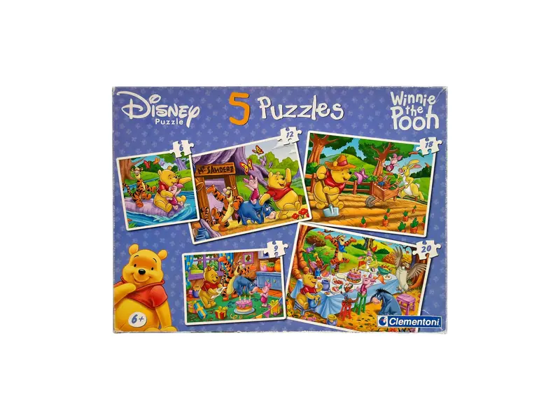 Puzzle - Disney Winnie - 5 puzzles évolutifs