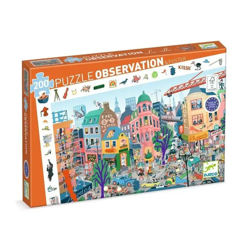 Puzzle d'observation La ville - 200 pièces