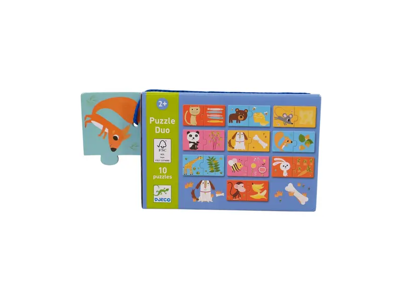Puzzle duo - A table - 2x10 pièces