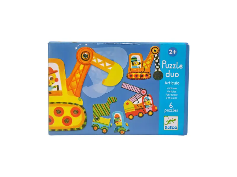 Puzzle Duo - Articulo véhicules - 6 puzzles