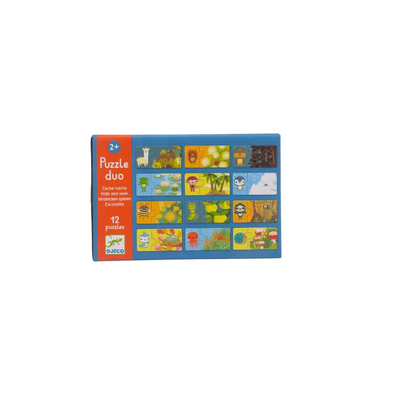 Puzzle Duo - Cache-cache 12 x 2 pièces
