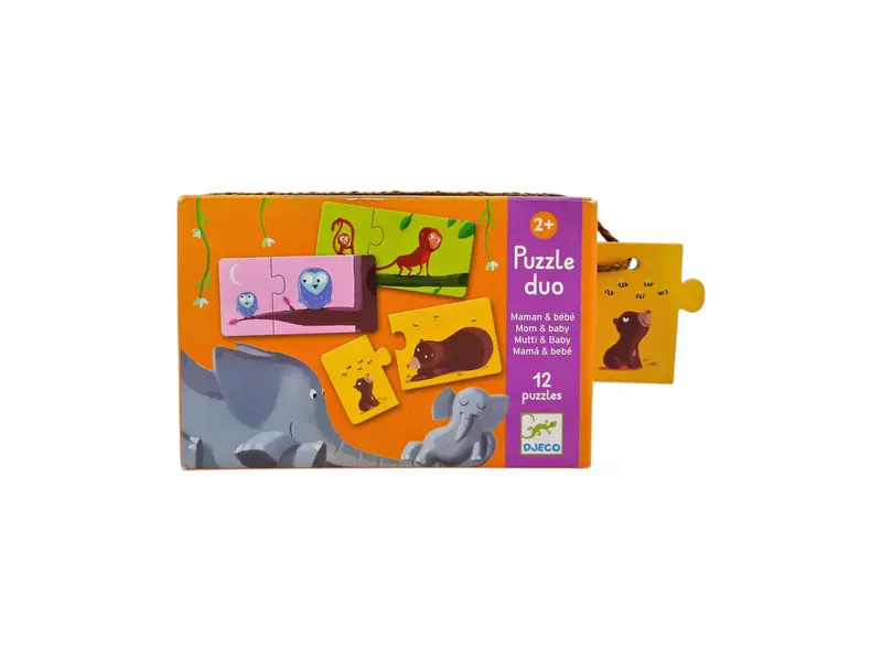 Puzzle duo - Maman et bébé - 2x12 pièces