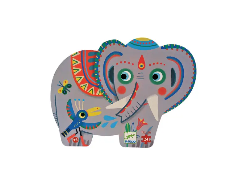 Puzzle - Elephant d'Asie - 24 pièces