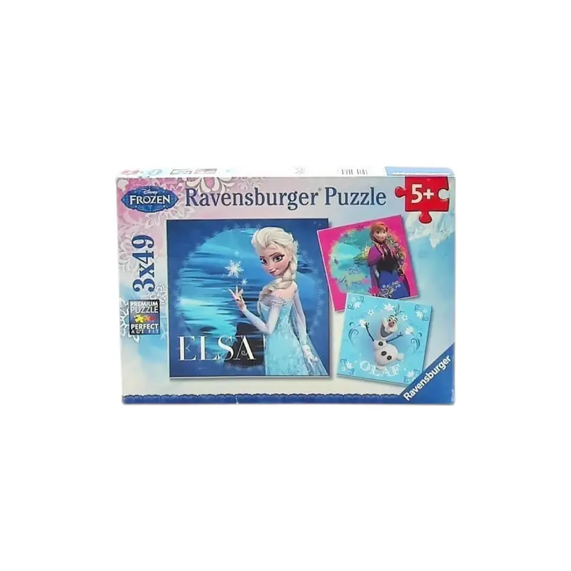 Puzzle - Elsa, Anna & Olaf - 3x49 pièces