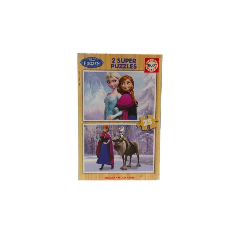 Puzzle en bois - Reine des neiges - 2x25 pièces