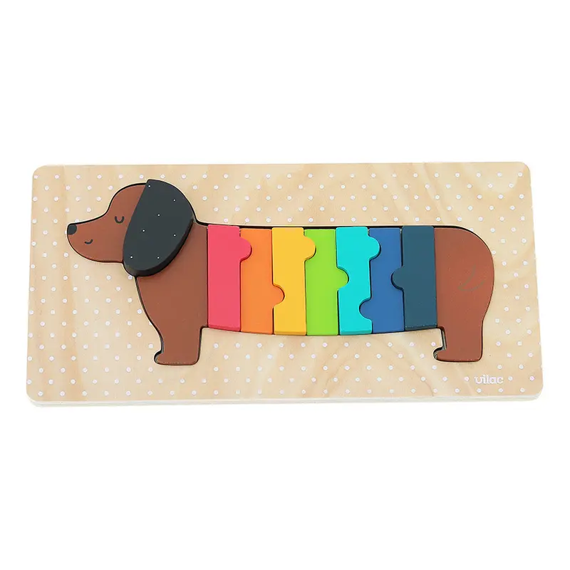 Puzzle en volume chien saucisse