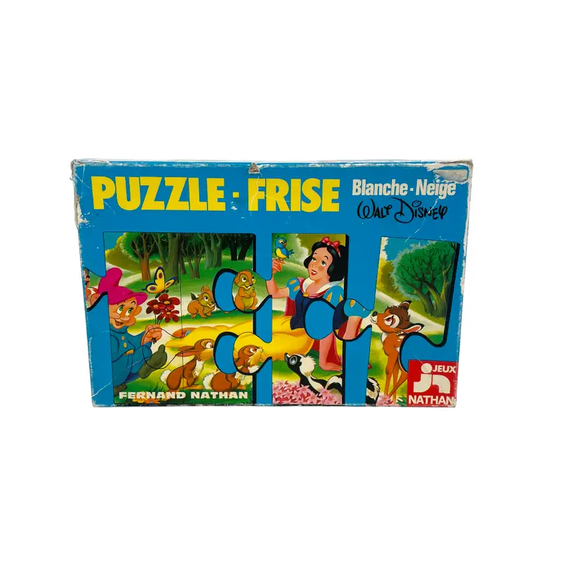 Puzzle frise Walt Disney - Blanche Neige - 12 pièces- Édition 1976