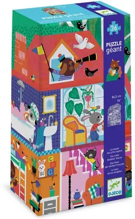 Puzzle géant Maison des petits copains - 36 pièces