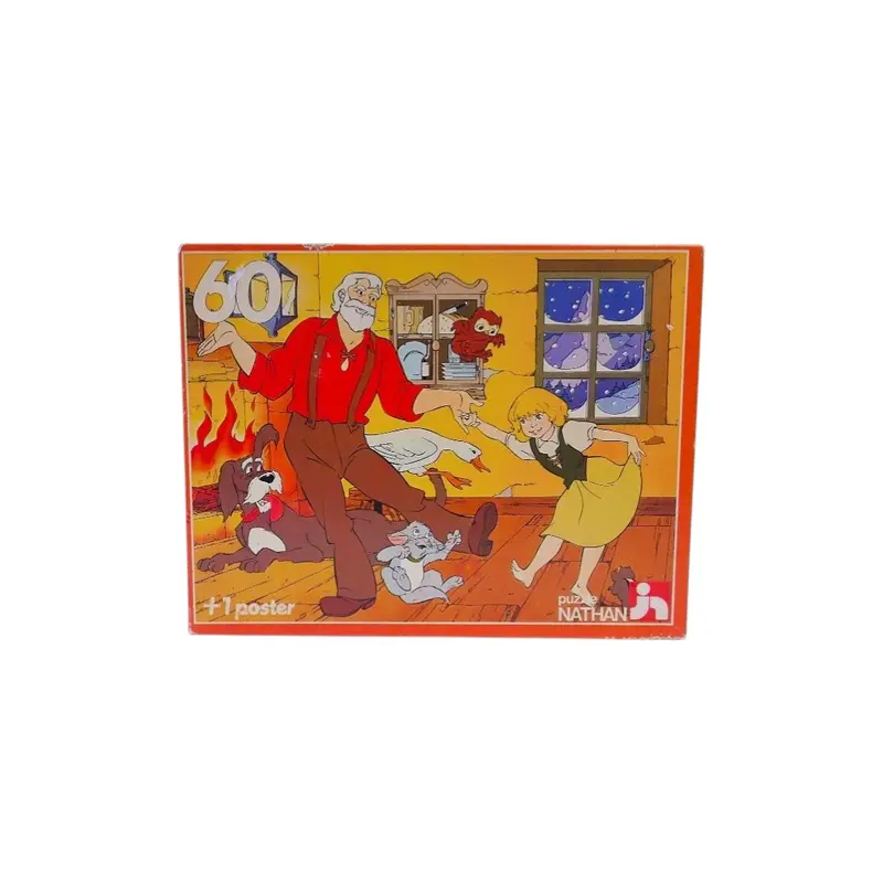 Puzzle - Heidi et son grand-père - 60 pièces