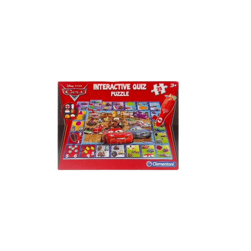 Puzzle - Interactif quiz - Cars  2- 35 pièces