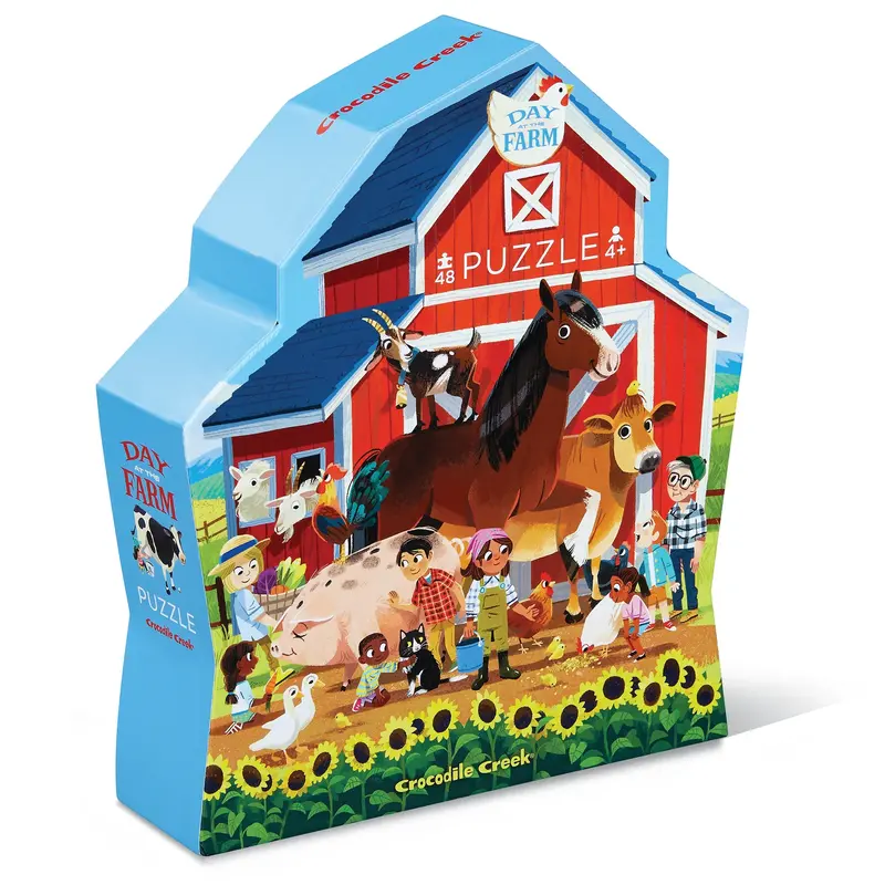 Puzzle Journée à la ferme - 48 pièces