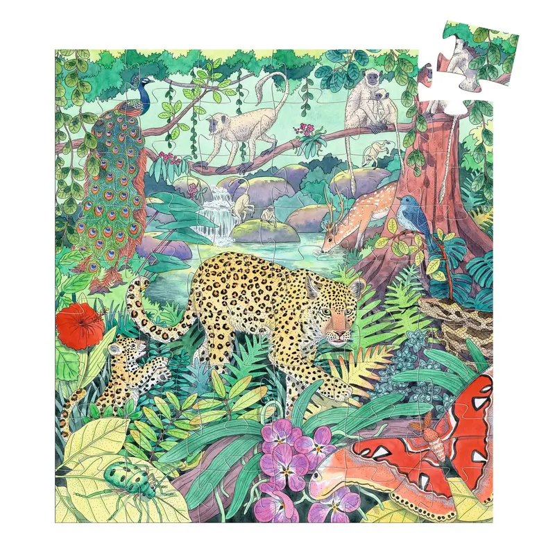 Puzzle Jungle indienne - 54 pcs