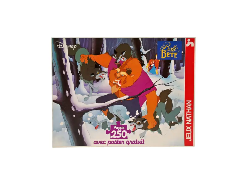 Puzzle - La belle et la bête - 250 pièces- Édition 1995
