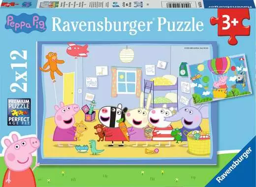 Puzzle Les aventures de Peppa Pig - 2 x 12 pièces