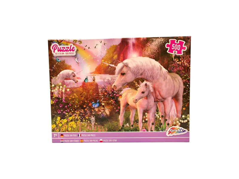 Puzzle - Licornes magiques - 500 pièces