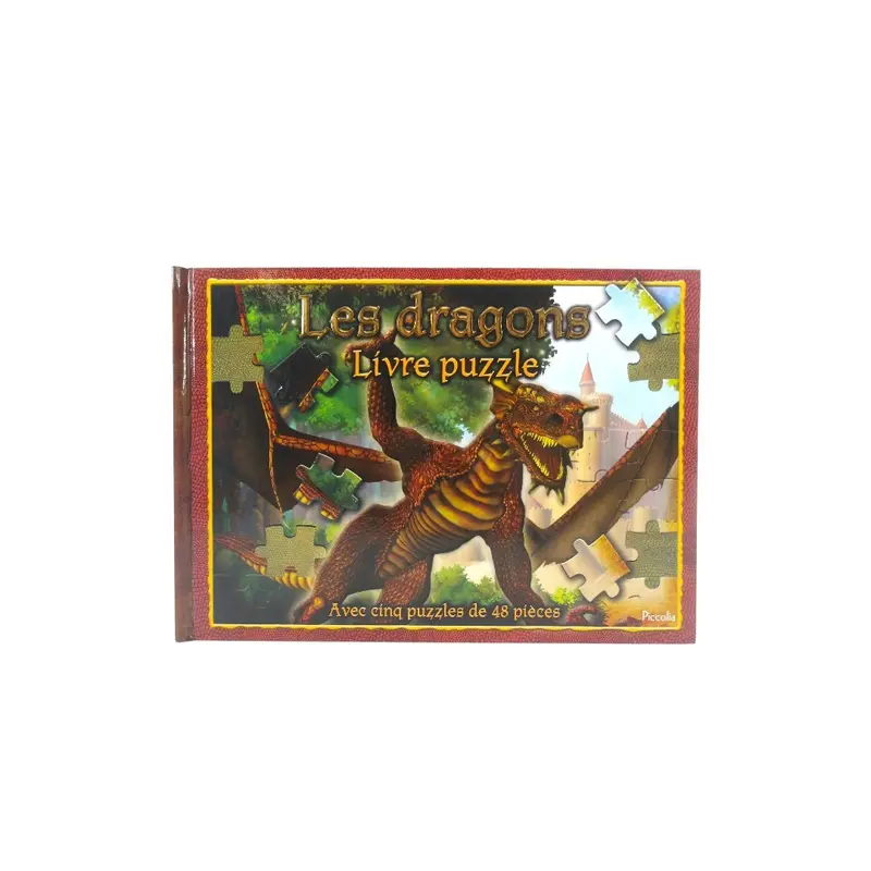 Puzzle livre  - Les dragons - 48 pièces- Édition 2007
