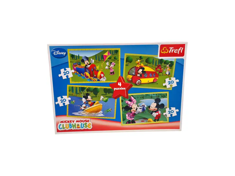 Puzzle - Mickey Mouse club house 4 x 20 pièces