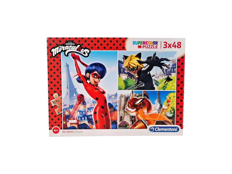 Puzzle - Miraculous - 3x48 pièces- Édition 2019