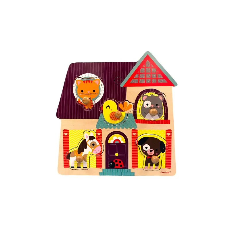 Puzzle musical en bois - 5 pièces