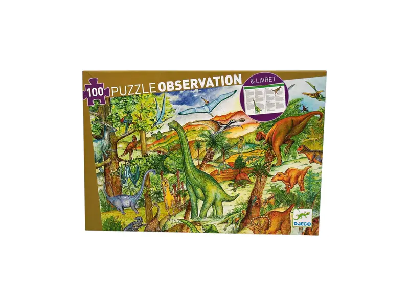 Puzzle observation - Dinosaures - 100 pièces
