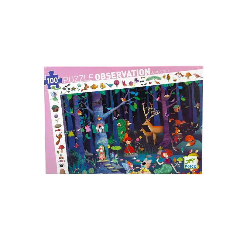 Puzzle Observation - Forêt enchantée - 100 pièces