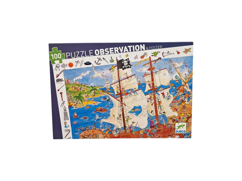 Puzzle observation - Les pirates - 100 pièces